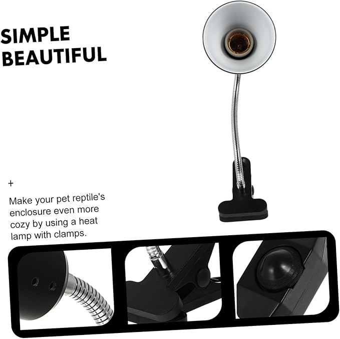 Tortoise Sunburn Light Shade Reptile Heating Lamp for Turtles Lizards and Animals Installation Compatible