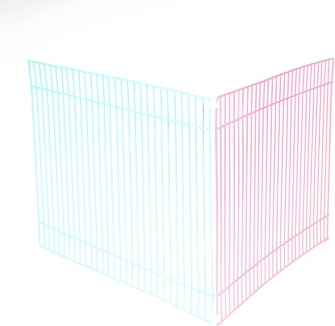 Emours Portable Small Animal Play Pen Rabbit Cages for Outdoor Indoor DIY Pet Fence for Bunny, Hamster, Guinea Pig,Puppy, Kitties, Corner Enclosed Play Cage, Multi-Color