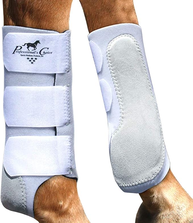 Professional's Choice Equine Easy-Fit Front Leg Splint Boot | Hook & Loop Closure | Sold in Pairs | One Size Fits All
