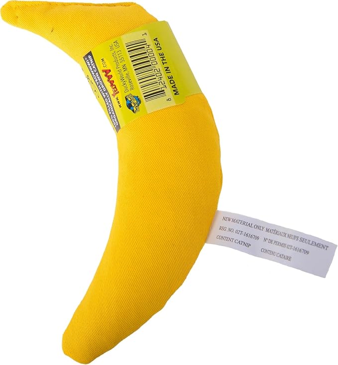 Yeowww! 100% Organic Catnip Toy, Yellow Banana 3 Pack - Image 4