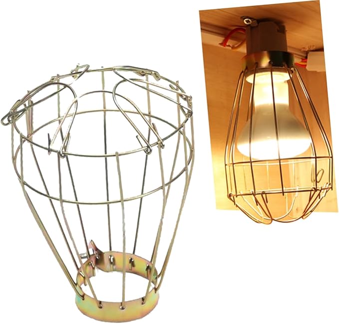 Levemolo 3pcs Heater for Tortoise Habitat Lizard Tank Accessories Reptile Lampshade Cover Easy Install Lampshade Heat Lamp Bulb Safety Mesh