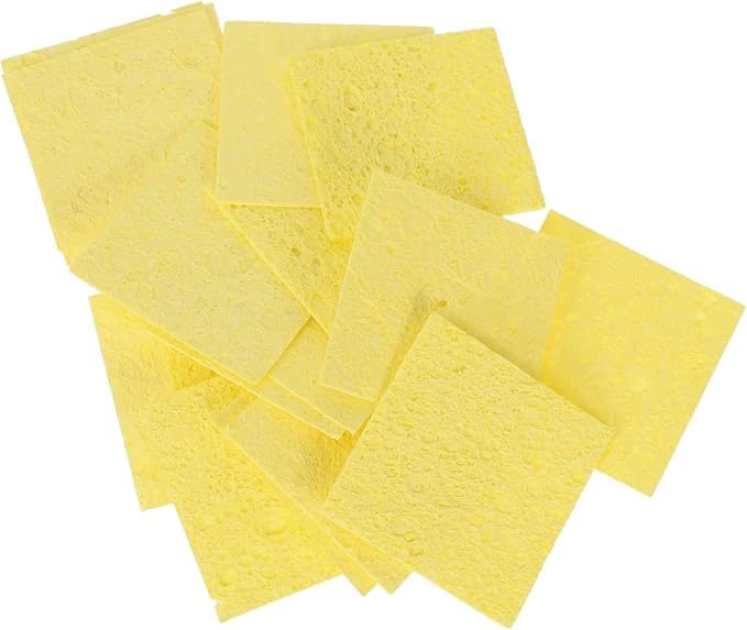 Toyvian 20pcs Maintain Tank Humidity Unbleached Crab Sponges Nutrients for Happy Crabs