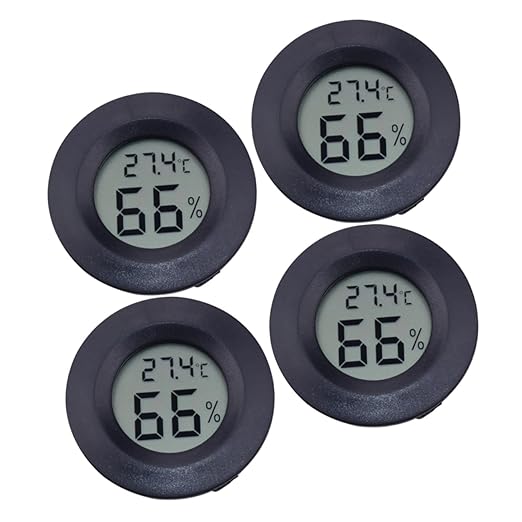 Milisten 12pcs Digital Humidity Reptile Pet Box Temp Humidity Reptile Pet Temperature Sensor