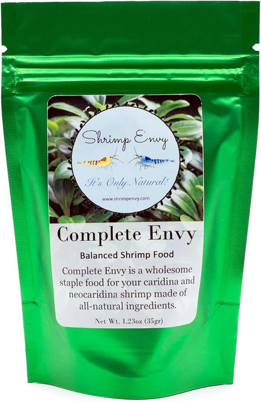 Complete Envy Shrimp Food by ShrimpEnvy - Natural Food for Shrimp Fish Snail Crab Growth Breeding (90g)