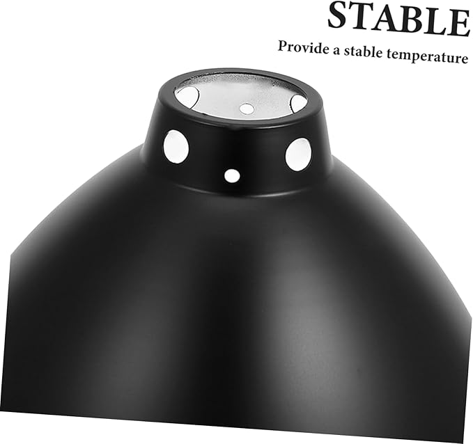 STOBAZA Dome Shaped Bulb Shade for Reptile Terrariums Reptile Habitat Lighting Shade Terrarium Heat Lamp Reflector Cover Easy Install Lamp Fixture Protector