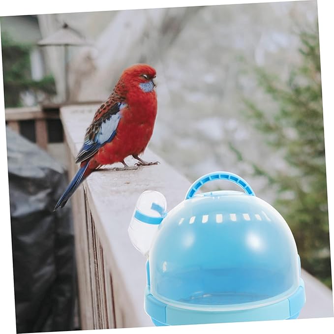 Portable Bird Carrier Cage for Parrots and Budgies Handheld Travel Cage Insulated Nesting Area 2-Piece Set for Outdoor Use