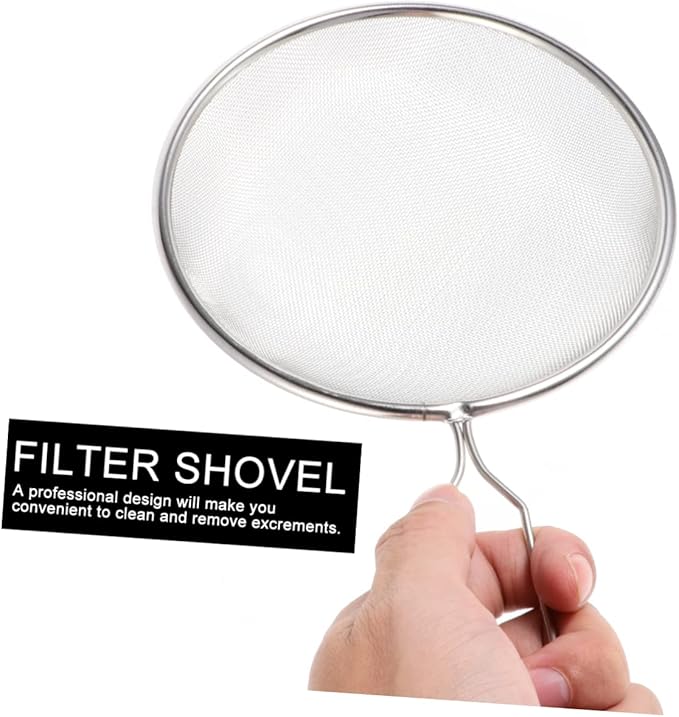 Rustproof Reptile Supplies Shovel Lightweight Mesh Sand Scoop for Litter Easy to Clean
