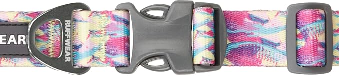 Ruffwear, Front Range Dog Collar, Adjustable Tubelok Webbing, Lightweight, Side Release Buckle, Aluminum V-Ring, Durable for Everyday Use, Reef Fish, 14"-20"