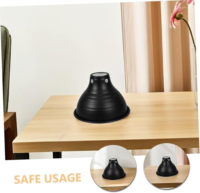 TEHAUX 3Pcs Heat Lamp Shade for Reptiles Insulation Lampshade Reflective Design for Improved Lighting Various Reptile Cages Easy Installation for Pet Stores and Homes