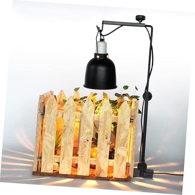 BESPORTBLE Adjustable Plant Lamp Stand for Reptile Tanks Durable Metal Light Rack for Heating Lamps for Bearded Dragons Turtles and Other Reptile Pets Easy to Install
