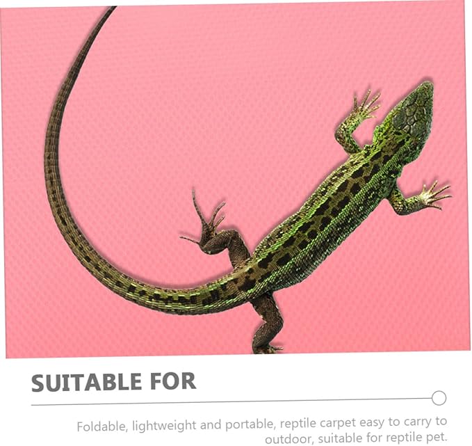 150m Reptile Carpet Substrate for Leopard Geckos Snakes and Tortoises Breathable Material Lightweight and Durable Bedding for Reptile Terrariums Pink Dot Pattern