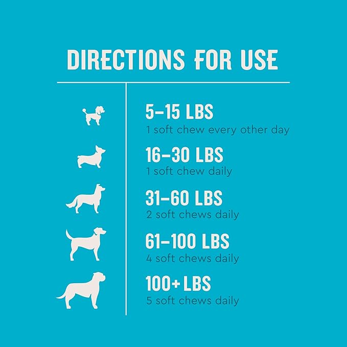 VetIQ Calming Support Supplement, Calming Chews for Dogs Help Manage Stress and Promote Relaxation, Anxiety Relief for Dogs, Made in the USA, 120 Count