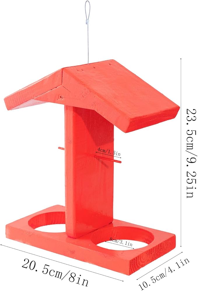 Hanging Bird Feeders and Waterer with Detachable Bowls for Outdoor Garden Decoration for Bird Enthusiasts