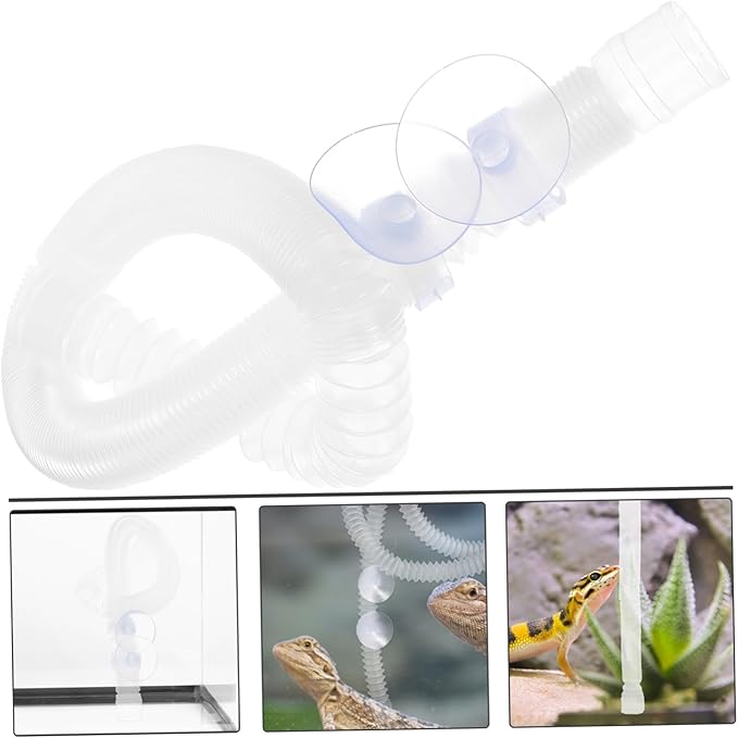 Happyyami Reptile Humidifier Parts Extension Tube Suction Cups Suitable for Glass Containers