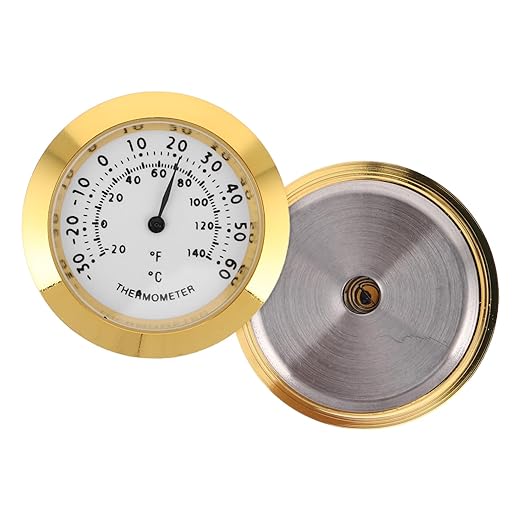 LIOOBO 2Pcs Mini Temperature and Humidity Monitor Accurate Indoor Hygrometer for Guitar Cases Reptile Terrariums Kitchen and Greenhouse Use High Precision Sensor for Real