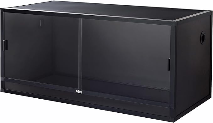 Reptile Habitats 4x2x2 (120 Gallon) Bearded Dragon Enclosure V3 PVC Panels, Glass Doors, Lightweight, Easy to Assemble, Heavy Duty Screen, Aluminum Frame