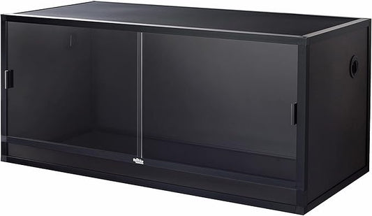 Reptile Habitats 4x2x2 (120 Gallon) Bearded Dragon Enclosure V3 PVC Panels, Glass Doors, Lightweight, Easy to Assemble, Heavy Duty Screen, Aluminum Frame