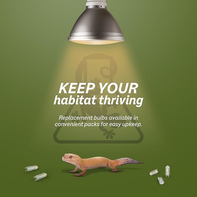 Reptile Systems Eco Halogen – White 25w – Lamp for Reptiles & Amphibians – Light for Tanks, Vivariums & Crested Geckos