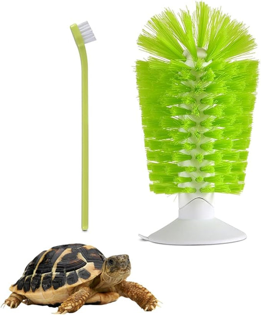 Turtle Brush with Suction Cup Turtle Brush Turtle Tank Accessories for Remove Turtle Shell Scutes