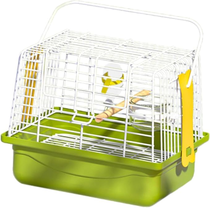 Bird Travel Carrier Cage Cage Carrier Carry Transport Parrot Parakeet Carrier with Stand for Shopping Cockatiel Parakeets, Set of 5