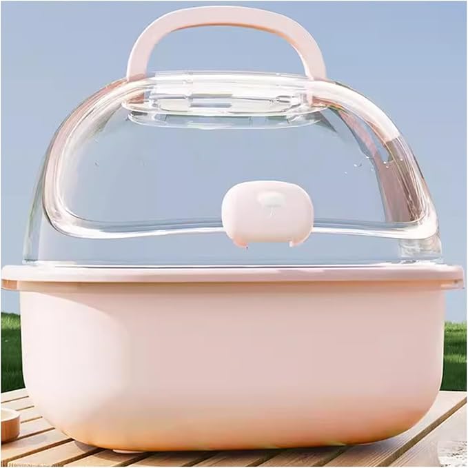 Birdcage Parrot Take-Out Cage Bird Special Portable Bird Cage Small Bird Bag Hand-held Mini Bird Cage(Pink)