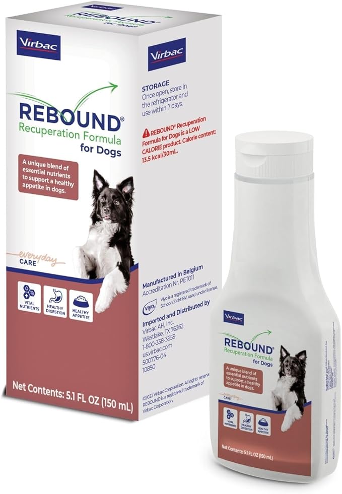 Virbac Rebound® Recuperation Formula for Dogs - Promotes the Restoration of Healthy Digestion, Hydration, and Nutrition (Pack of 2)