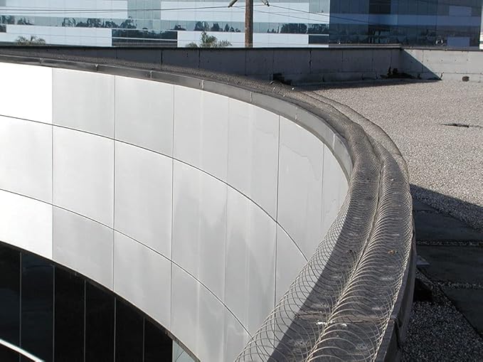 Bird Barrier Bird Coil – Professional Stainless Steel Bird Deterrent Coils – Bird Control for Balconies, Parapets, Exposed Ledges Ideal for Pigeons and Larger Birds – Includes End Posts and Fasteners