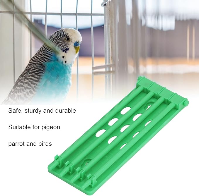 Atyhao 4Pcs Bird Leg Rings Stand, Plastic Pigeons Foot Rings Holder Bird Training Frame Pigeons Supplier Homing Pigeons Accessory(Green)