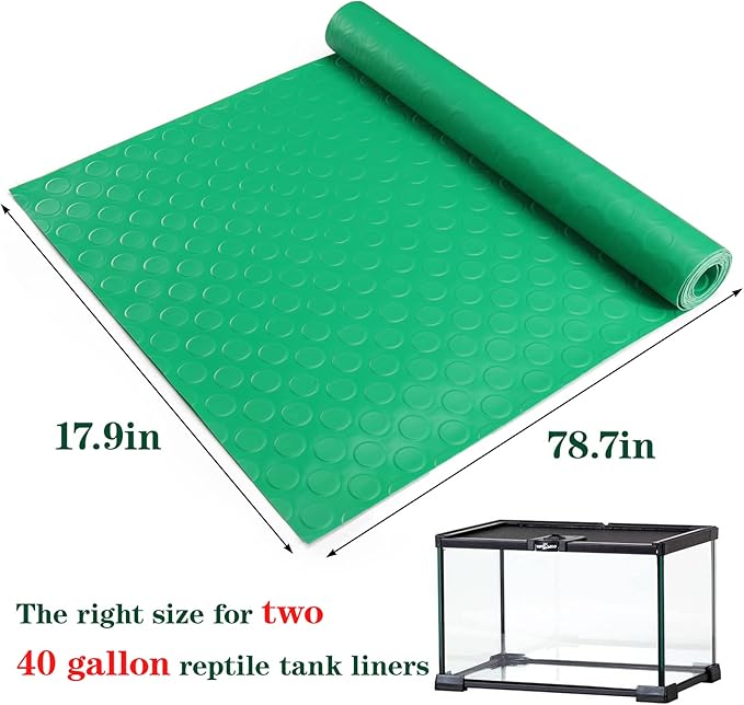 Vodolo Bearded Dragon Tank Accessories, Reptile Terrarium Carpet Soft Thickening Substrate for Snake, Tortoise, Leopard Gecko, Lizard, Iguana, Non-Adhesive Reptile Habitat Bedding