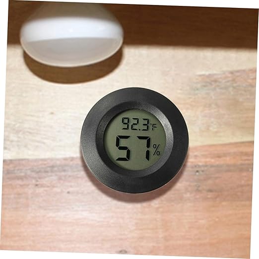 Totority 7pcs Mini Digital Thermohygrometer Reptile Tank Humidor Indoor/Outdoor Temperature Humidity Gauge