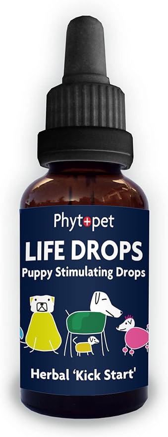 PhytoPet Life Drops | Natural Herbal Stimulant for Newborn & Elderly Pets | Ideal for Puppies, Kittens, Birds, Foals | 10ml