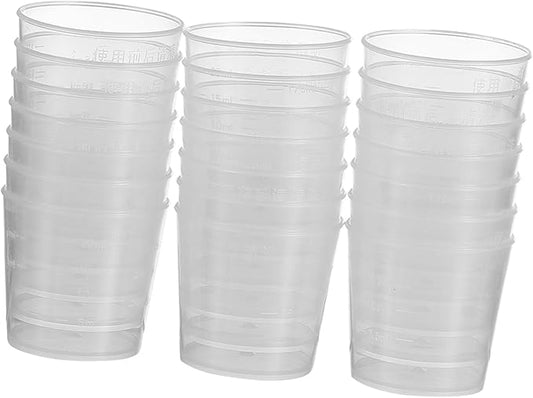 Abaodam 20Pcs Reptile Feeder Cup Measuring Cups for Gecko Lizard Pets for Food and Water Durable Reusable for Daily Feeding Needs