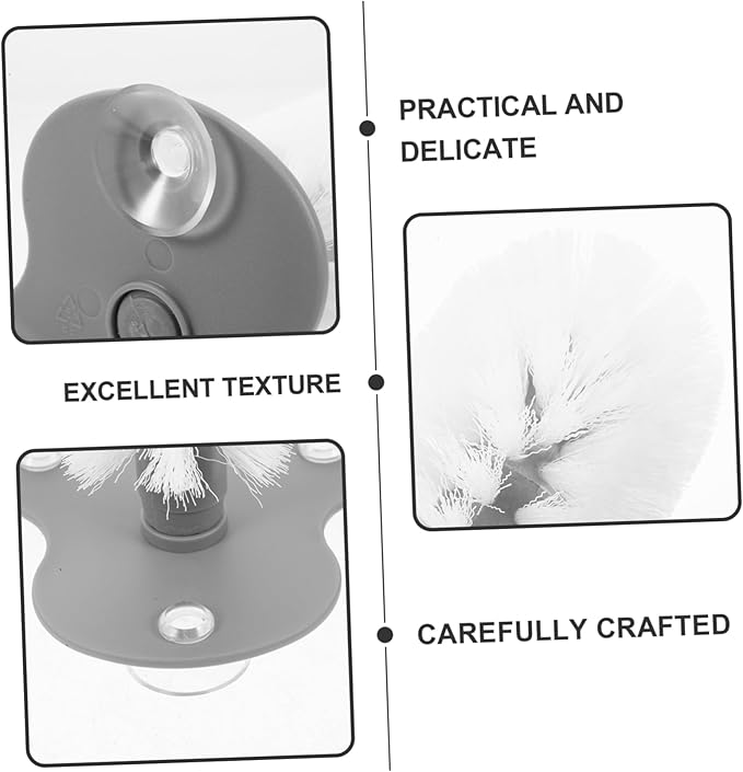 Balacoo Turtle Cleaning Brush with Suction Cup for Shell Maintenance Multi Functional Scratcher Tool Safe Material for Reptile Health for Turtle Tank Accessories and Care
