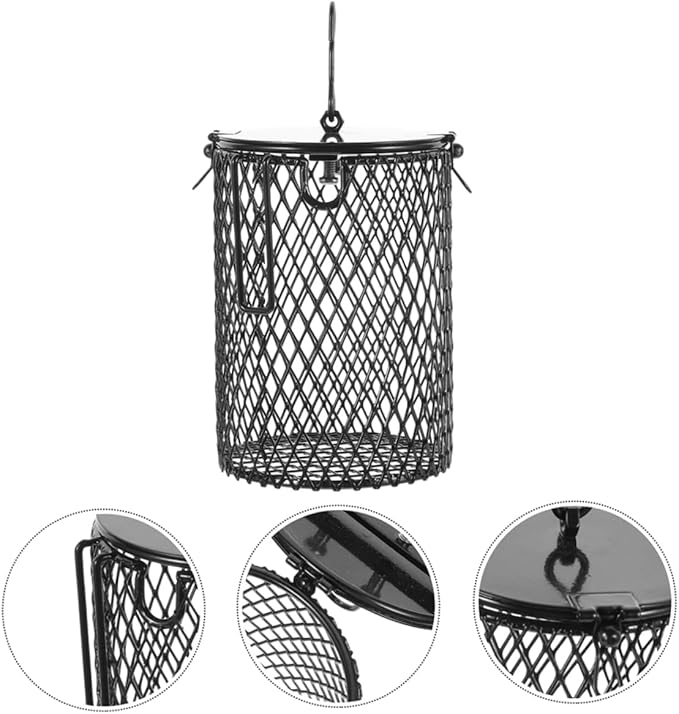 ORFOFE 2Pcs Bird Heat Lamp Shade Reptile Heat Lamp Mesh Cover Scalding Protective Cover for Pet Heating Lamps Easy to Install Durable Construction for Birds Turtles and Lizards