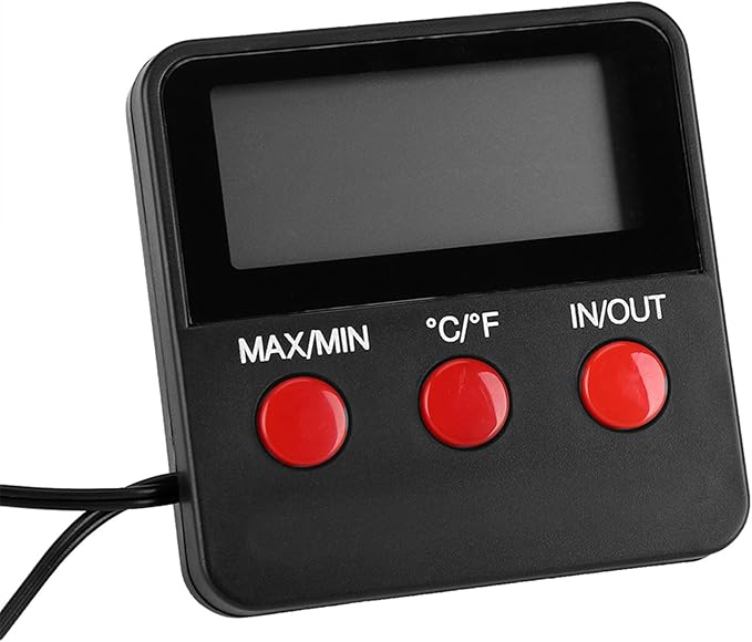 Digital LCD Thermometer Hygrometer Temp Humidity Monitor Meter for Egg Incubator Pet Keeping