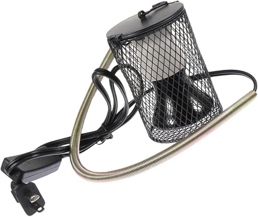 1set Lamp Cover for Reptiles Tortoise and Lizard Cage Heater Easy to Install and Scald- Lighting for Pet Safety