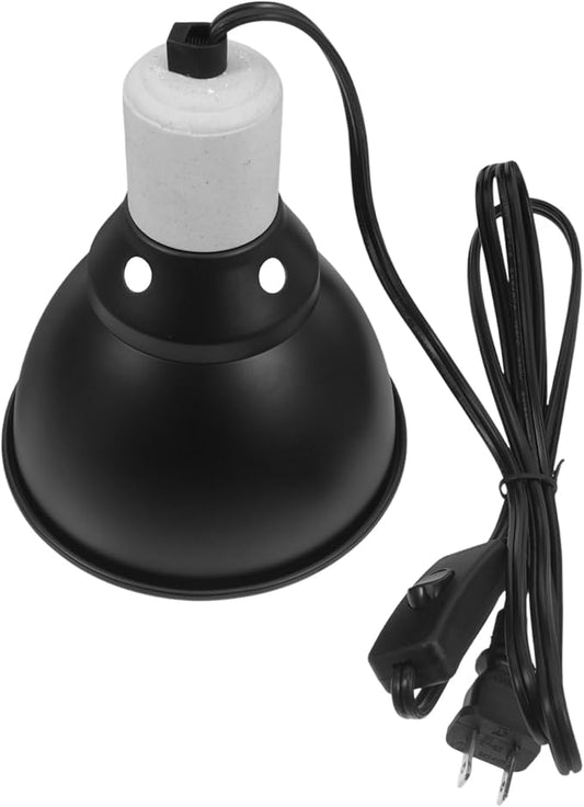 Reptile Heat Lamp Fixture for Bearded Dragon Durable Basking Light for Terrarium and Turtle Tanks Energy Efficient Design with Overheat Protection for Healthy Reptile Growth