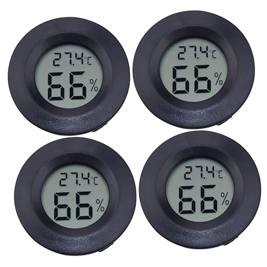 UKCOCO 12pcs Reptile Thermometer Digital Hygrometer Aquarium Thermometer for Pet Store Home Use Temperature Sensor
