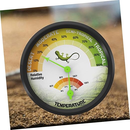 Toddmomy Reptile Thermometer Humidity Gauge Digital Temperature Meters Reptile Terrarium Thermometer Thermohygrometer