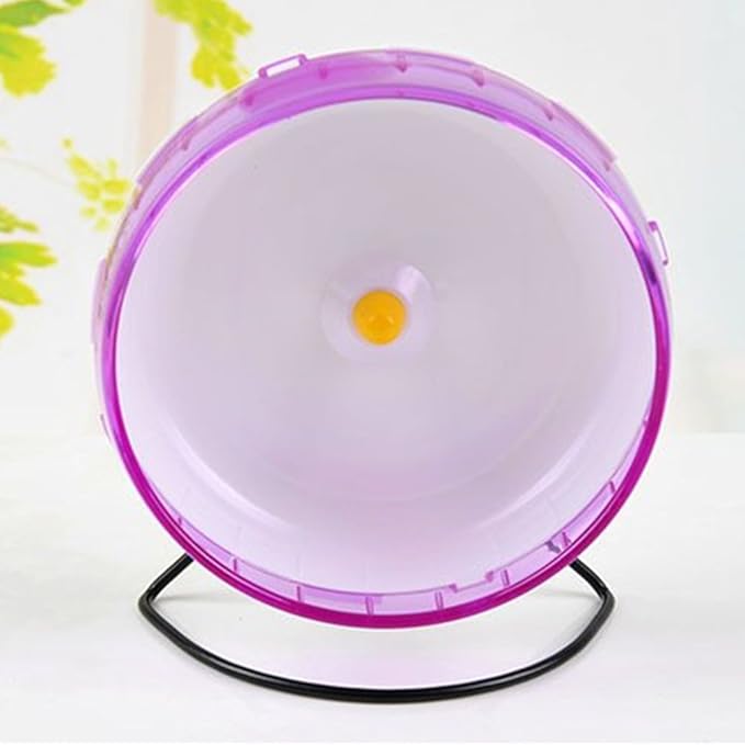 8.2 Inches Hamster Syrian Hamster Gerbil Rat Hedgehog Running Wheel Mute Silent Spinner Exercise Wheel (Purple)