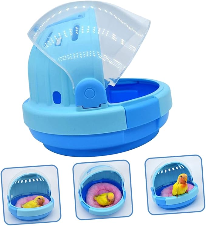 Toyvian Cage Birds Carrier Portable Handheld Parrot Travel Cage for Birds Lightweight Design Adequate Airflow for Safe Outings for Walking Shopping and Grooming