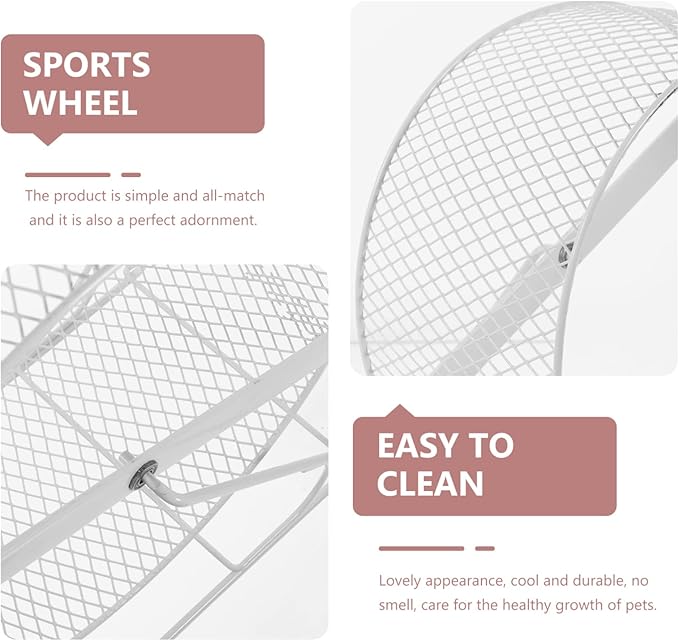VILLCASE Hamster Running Wheel Hamster Toys Ferret Toys Small Animal Exercise Wheels Wire Small Exercise Ball Animals Treadmill Iron Squirrel