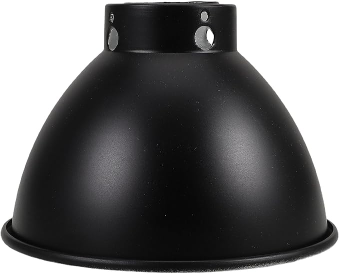 Happyyami Reptile Heat Lamp Dome Shade 5.5 Inch Reflective Heat-Resistant Terrarium Lamp Cover for Reptile Habitat Lighting and Pet Enclosure