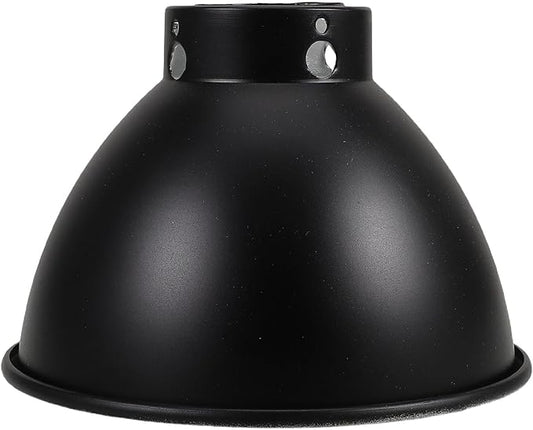 Happyyami Reptile Heat Lamp Dome Shade 5.5 Inch Reflective Heat-Resistant Terrarium Lamp Cover for Reptile Habitat Lighting and Pet Enclosure