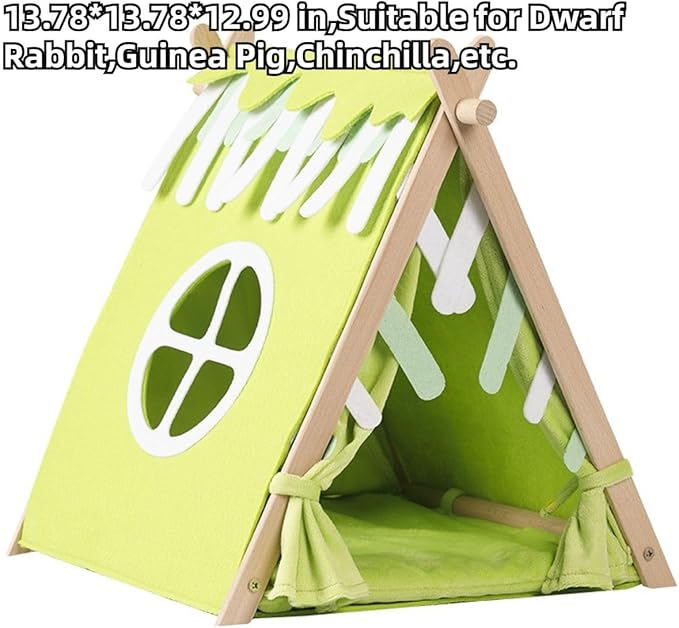 Rabbit Hideout, Small Animal Houses and Habitats, Guinea Pig Tent Tunnel Cages for Guinea Pigs, Hamster, Rats, Bunny and Other Small Animals, Rabbit Cages Accessories