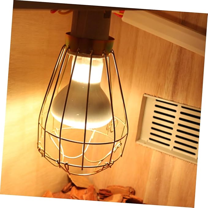 Happyyami Reptile Tank Heat Lamp Cover Pet Lampshade for Leopard Gecko Turtle Tarantula Reptile Supplies