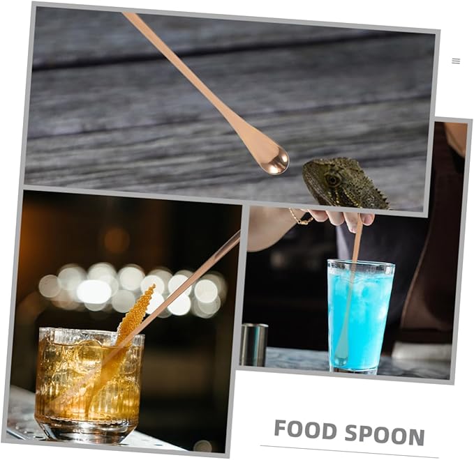 Abaodam 3Pcs Long Handle Reptile Food Feeding Spoon Ergonomic Design for Easy Mixing and Stirring Tool for Lizards Bearded Dragons and Animals Durable and Easy