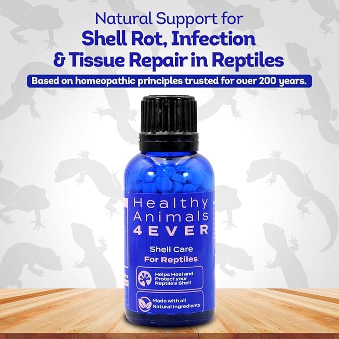 HealthyAnimals4Ever HA4E - Reptile Shell Care - Natural Support for Shell Rot, Tissue Repair & Healthy Shell Growth - Safe Homeopathic Formula - 300 Tablets