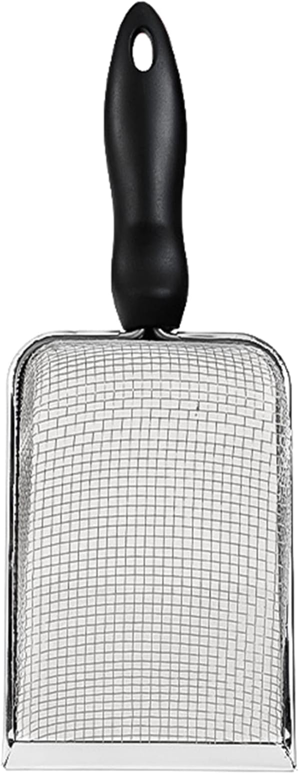 Reptile Scoops Terrarium Bedding Substrate Sand Sifter Stainless Steel Fine Mesh Small Pet Cage Cleaner Shovel