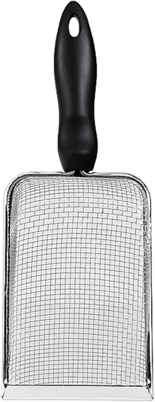 Reptile Scoops Terrarium Bedding Substrate Sand Sifter Stainless Steel Fine Mesh Small Pet Cage Cleaner Shovel